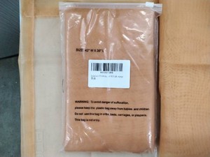 Lot of 4 Sheer Organza Window Curtain Panels �� Orange �� 42 in. W x 36 in. L