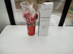 Tongmaru Premium Silicone Kitchen Utensil Set �� 12 Pieces with Red Holder �� Wood Handles �� New in Box