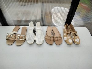 Lot of 4 Pairs Womens Sandals & Flats �� a new day & Universal Thread �� Size 11 & Unmarked �� New with Tags