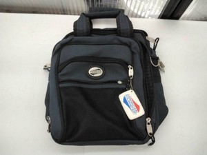 American Tourister Navy Carry-On Tote  Laptop Bag �� Multi-Pocket with ID Tag �� Used
