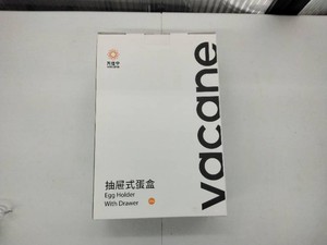 Vacane 24-Egg Holder with Pull-Out Drawer �� Clear Refrigerator Egg Storage Container with Small-Egg Tray �� New in Box