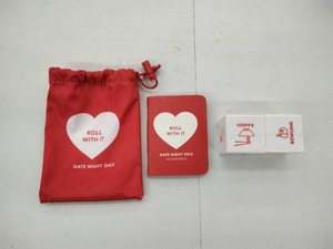 Roll With It Date Night Dice Set �� 2 Dice, Memory Book & Drawstring Pouch �� New, Dice Still Sealed