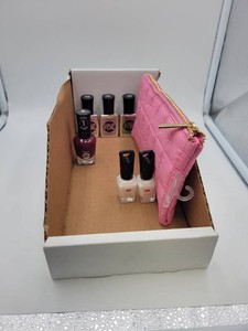 Nail Polish Bundle - 3 Sally Hansen Color Foil, Miracle Gel, 2 Ruby Kisses  Pouch