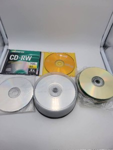 Blank Media Lot - Assorted Memorex, Maxell CD-R, CD-RW, DVDRW Recordable Discs