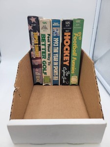 VHS Sports Lot of 5 - Super Sunday, 1993 Year in Sports, Hockey, Golf, Football