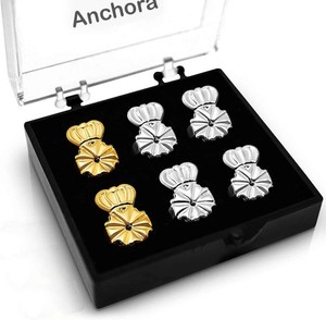 Original Magic Earring Backs for Droopy Ears  Earrings Lifters for Heavy Earring  Earlobe Secure Clear Miracle  Fits Standard 20G  0.032  0.8mm Posts ONLY (2 Silver 1 Gold)