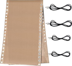 $23 Ostlttyn Zero Gravity Chair Replacement Fabric Kit, 21 W x 63 L Repair Cloth with Replacement Bungee Cord for Anti Gravity Folding Lounge Recliner Lawn Beach Sling Chairs, Tan