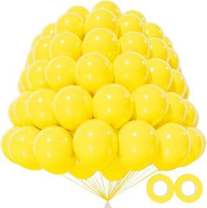 200pcs Yellow Balloons 5 Inch, Small Mini Latex Balloons for Party Birthday Baby Shower Anniversary Festival Arch Garland Decoration