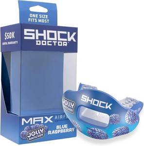 $26 Shock Doctor Kool Aid Lip Guard Mouth Guard - Max Air Flow, Full Mouth Protection Compatible with Braces, Lip Guard, Instant Fit Mouthguard for Football, Hockey, Lacrosse