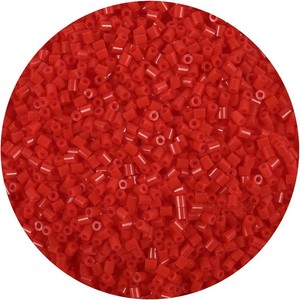 2.6mm 10000Pcs Loose Mini Fuse Beads Bulk Refill Kit Stress Relief Pixel Art 3D Craft Melting Beads for DIY Decor Crafts Creative Handmade Projects (Red)