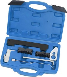 Car Timing Tool Kit, Vehicle Engine Camshaft Holding Belt Timing Locking Kit, Auto Camshaft Tensioning Alignment Tool Set, Compatible with 16V 1.4 1.6 1.8 en6340 km6340 (Blue)