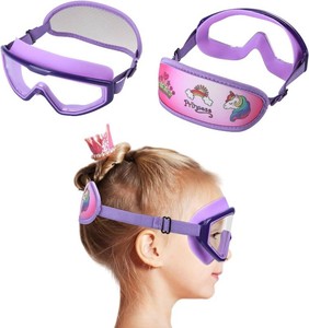Kids Swim Goggles Age 3-8, Toddler Goggles No Hair Pull,Child Swimming Mask Fabric Strap