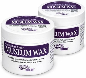 QuakeHold 66112 Museum Wax, 2 oz (2-Pack)  For Collectibles, Figurines, Antiques, Vases, Crystal, Frames and Decor, Removable Earthquake Putty
