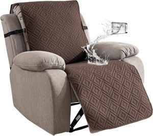 $23 Genina Waterproof Recliner Chair Cover, Non-Slip Washable, 23.6  Recliner Slipcover,100% Protection,Easy to Install, Furniture Protector for Kids & Pets,Chocolate