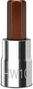 BLACKROBOT 10 mm Hex Bit Socket, 38 Inch Drive HW10 Allen Key Socket, Metric, Full Polished, S2 Steel Head Made For Repairing