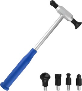 Auto Body Hammer Tools Set, Paintless Dent Removal Tool with 6 Different Shaped Heads, Aluminum Car Repair Hammers Tap Down Tool for Vehicle Body DIY Hail Damage Dent Fix