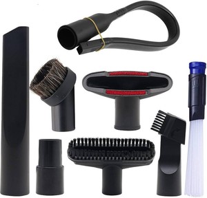 Alrens 8 Pcs Universal Vacuum Attachments Brushes for Shop Vac Accessories  1 14 Shop Vacuum Cleaner Attachments & Brushes Kit,1 14&1 38 Adapter Hose for Shop Vac, for Home Car Cleaning