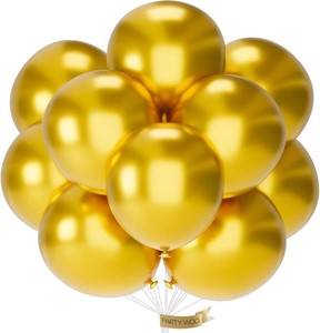 PartyWoo Gold Balloons 20pcs Gold Latex Helium Balloons 18 Inch  Birthday Wedding Anniversary Baby Shower Graduation Bachelorette Retirement Party Decorations Gold-G101