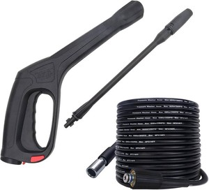 $40 High Pressure Water Spray Gun Wand Nozzle & 32FT Hose, Replacement Pressure Washer Gun Compatible with Portland Pulsar Husky Powerwasher TaskForce TaskMaster ShopForce Electric Pressure Washers