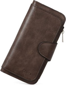 $23 CLUCI RFID Wallet for Women Bifold Wallet with ID Window  Multiple Card Holder, Gifts for Women Birthday