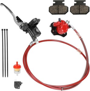 $29 FVRITO Rear Hydraulic Disc Brake System Hand Brake Master Cylinder Caliper Assembly for 50cc 70cc 90cc 110cc 125cc 150cc Taotao Kazuma Coolster Roketa Chinese Quad 4 Wheeler Buggy ATV