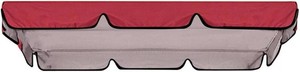 $31 Colorfast Thicker Swing Seat Canopy Replacement 3 Seater 78x50 Inch Rainproof Windproof Heavy Duty Rip Proof Outdoor Furniture Cover Red