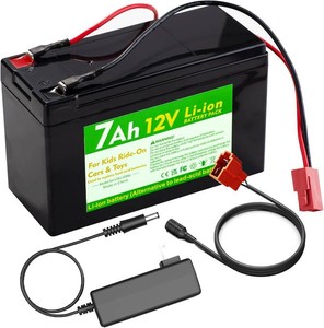 $50 12V 7Ah Li-ion Battery Pack with Charger Replacement for Kids Ride-on Cars