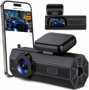 $24 VEEMENT 2.5K Dash Cam Front for Cars  1440P, APP & WiFi, WDR Night Vision, 247 Parking Monitor, 160  Wide & G-Sensor