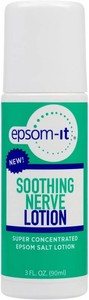 EPSOM-IT Soothing Nerve Roll On Lotion, Epsom Salt, Arnica Cream, 1-Pack  3 Fl Oz, 100% Pure Magnesium Sulfate with Arnica, Capsaicin and Aloe Vera, Fragrance-free, Topical Cream for Nerve Discomfort
