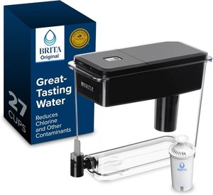 $38 Brita UltraMax Large Water Dispenser With Standard Filter,BPA-Free, Reduces Copper, Cadmium and Mercury Impurities, Lasts Two Months or 40 Gallons, Includes 1 Filter, Kitchen Accessories, Large-27-Cup
