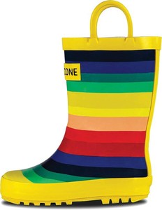 $29 Lone Cone Kids Rain Boots for Girls & Boys   Waterproof Natural Rubber Toddler Rain Boots with Non-Slip Outsole & Easy Pull Handles   Solid, Pattern & Glitter Designs