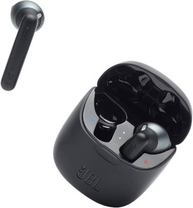 $45 JBL Tune 225TWS True Wireless Earbud Headphones - Pure Bass Sound, Bluetooth, 25H Battery, Dual Connect, Native Voice Assistant (Black)