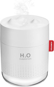 Portable Mini Humidifier, 500ml Small Humidifier for Bedroom Travel, White  USB Personal Cool Mist Humidifier for Baby Room Office Desk Home Plants, Auto Shut-Off, 2 Mist Modes, Super Quiet