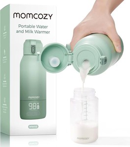 $80 Momcozy Portable Bottle Warmer for Breast Milk, Baby Travel Essentials  Fast Heating with Nutrients Preserved, Precise Temp Control, Dual Heating Modes for Breast Milk & Water, 17OZ Large Capacity
