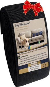 Under Couch Bed Blocker for Kids and Pets Toys, 123 L x 3 H, Easy Install  Under Sofa Barrier for Dogs, Cats and robot vacuums, Gap Filler for Furniture