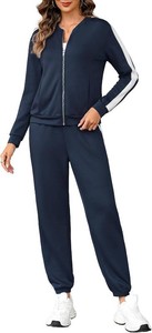 Totatuit Womens Tracksuit Sets 2 Piece Outfits Long Sleeve Zip Up Sweatshirt Long Pants Jogger Lounge Sweatsuit Sets
