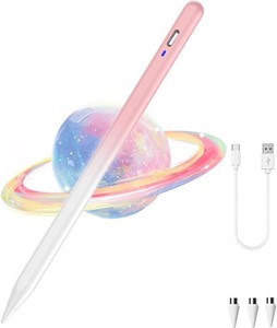 Stylus Pen for Android Tablet, Tablet Pencil for iOSAndroid,Gradient Pink  Fast Charge Stylist for WritingDrawing,Active Stylus Pen for iPhoneNintendo SwitchSamsungMiHWLenovoPoco X8 ProMax