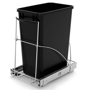 $29 Tanamu Pull Out Trash Can Under Cabinet Under Sink Slide Out Garbage for Kitchen Requires 13 W X 18 D Minimum