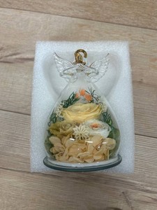 $24 Preserved Rose in Glass Angel Figurine, Mothers Day Gifts for MomWifeGrandma, Forever Flowers Rose Anniversary, Graduation or Birthday Gifts for Women Her