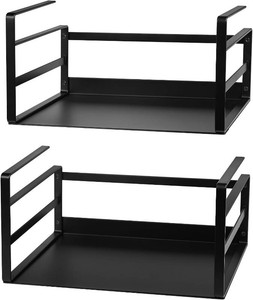 $30 Nxconsu Under Shelf Basket 2 Pack, Cabinet Storage Organizer, 11 Black  Solid Metal Bottom Holds Up to 15 lb with No Drilling for Kitchen Cupboard Pantry Bookshelf Closet Laundry and Bath