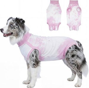 $27 Recovery Suit for Dogs After Surgery, Spay Suit Female Spay & Male Neuter, Dog Onesie Body Suits for Post-Surgical, Abdominal Wounds and Skin Conditions, Pink, L