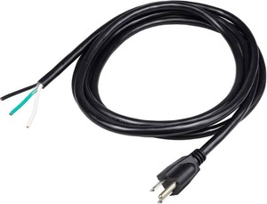 10ft 14 Gauge 3 Prong Heavy Duty Replacement Power Supply Cord Cable 110V 115V 120V Pigtail for Universal AC Appliance, NEMA 5-15 Plug US SJT 14AWG (15A)