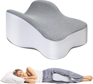 $33 UJPFEO Knee Pillow for Side Sleepers,Leg Pillows for Sciatica,Knees,Hips,Joints Between Legs,Back Pain Relief When Side Sleeping Spine Alignment Support for Knee Surgery Recovery