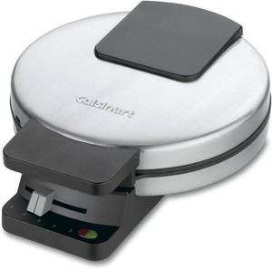 $35 Cuisinart Waffle Maker, 5-Setting Browning Control, Stainless Steel  Stainless steel waffle maker with 5-setting browning, redgreen indicator lights, & a compact waffle maker design, WMR-CANAS