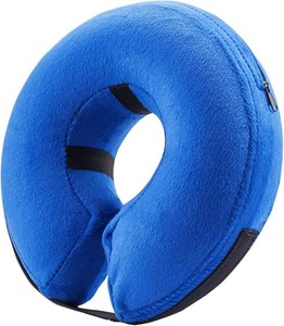 BENCMATE Inflatable Dog Cone Collar Alternative After Surgery Large, Blue  Soft Dog Cone for Small Medium Large Dogs and Cats, Doggie Neck Donut Recovery ECollar to Stop Licking Pets from Injury
