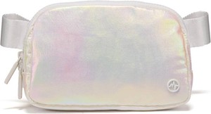 Pander Nylon Fanny Pack for Women, Two-Way Zipper Crossbody Bag  1L nylon belt bag with a two-way zipper, three interior mesh pockets, and an adjustable strap for waist or crossbody wear