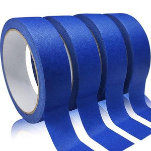 4 Rolls Premium Painters Tape, Blue Tape, Masking Tape, Paint Tape for Multi-Purpose, Painting, Painters, DIY Crafts Arts (88yd 0.94IN22yd4) Decoration Labeling No Residue, Easy Removal