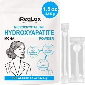 100% Pure Microcrystalline Hydroxyapatite Powder 42.5g (1.5 oz)  Non-Nano Micro crystalline hydroxyapatite Powder for Teeth  DIY Formulations  unflavored Mcha Crystals