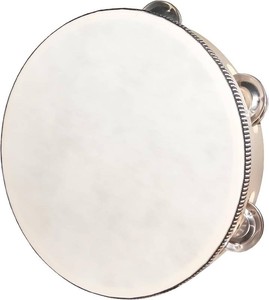 YAYUZEST 8 Inch Single Row Jingles Tambourine Hand Held Drum for Adults  Wooden Tambourine Metal Jingles Polyester Leather Percussion Hand Drum for Church Celebration KTV Party Games Gifts