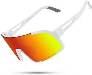 OULAIQI Sports Sunglasses for Men Women,Cycling Glasses UV Protection for Running Softball Volleyball Hiking
